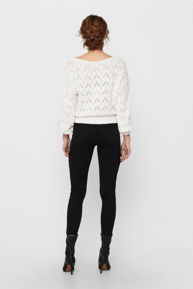 ONLBRYNN LIFE STRUCTURE L/S PUL KNT 15222853 Cloud Dancer